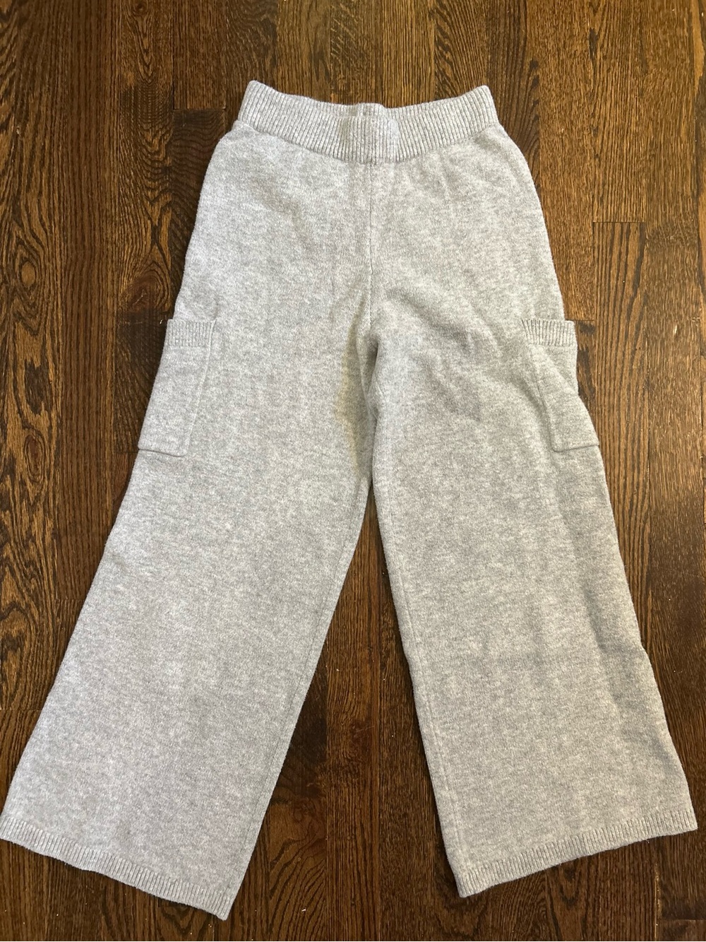 GAP Light Gray Knit Cargo Sweatpants for Kids